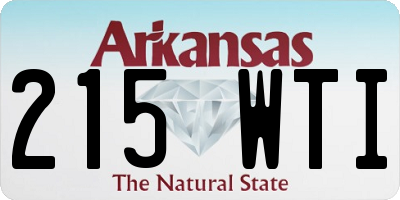 AR license plate 215WTI