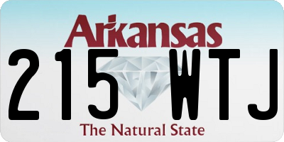 AR license plate 215WTJ