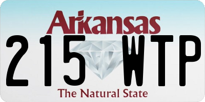 AR license plate 215WTP
