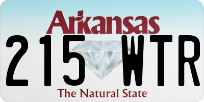 AR license plate 215WTR