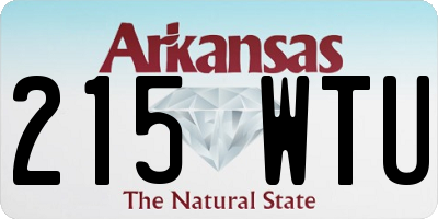 AR license plate 215WTU