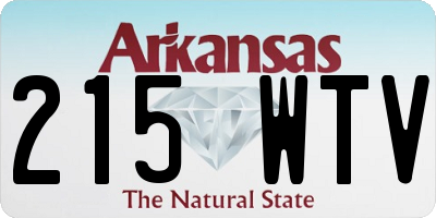 AR license plate 215WTV