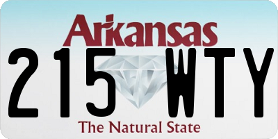 AR license plate 215WTY