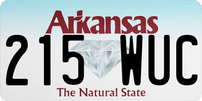 AR license plate 215WUC