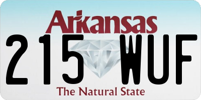 AR license plate 215WUF