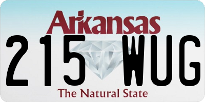 AR license plate 215WUG