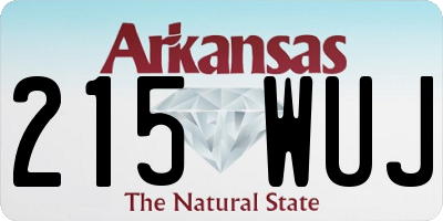 AR license plate 215WUJ
