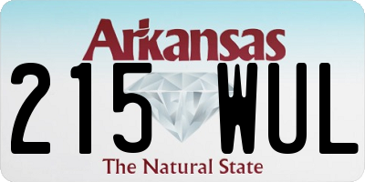 AR license plate 215WUL