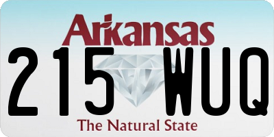 AR license plate 215WUQ