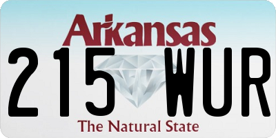 AR license plate 215WUR