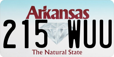 AR license plate 215WUU