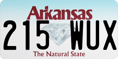 AR license plate 215WUX