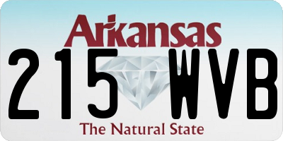 AR license plate 215WVB