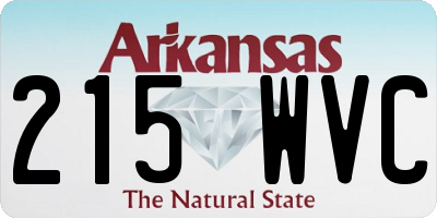 AR license plate 215WVC