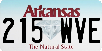 AR license plate 215WVE