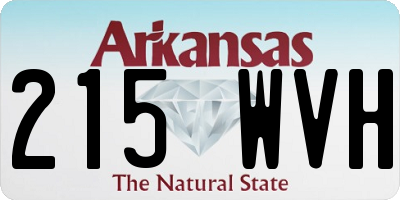 AR license plate 215WVH