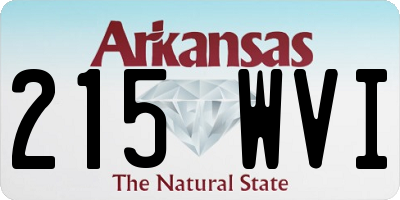 AR license plate 215WVI