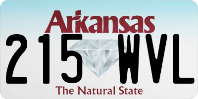 AR license plate 215WVL