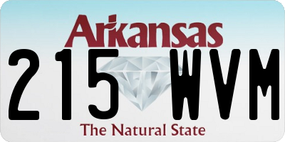 AR license plate 215WVM