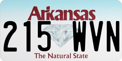 AR license plate 215WVN
