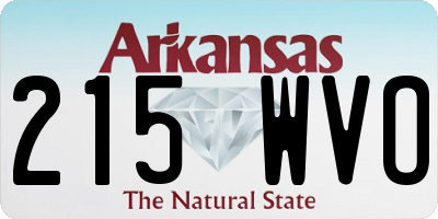 AR license plate 215WVO