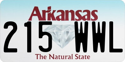 AR license plate 215WWL