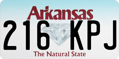 AR license plate 216KPJ