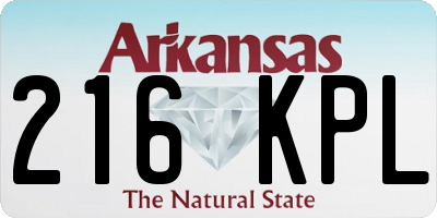 AR license plate 216KPL