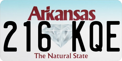 AR license plate 216KQE