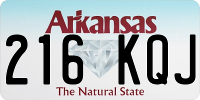 AR license plate 216KQJ