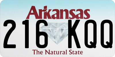 AR license plate 216KQQ