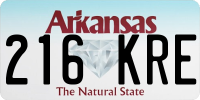 AR license plate 216KRE