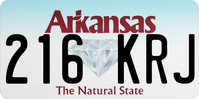 AR license plate 216KRJ