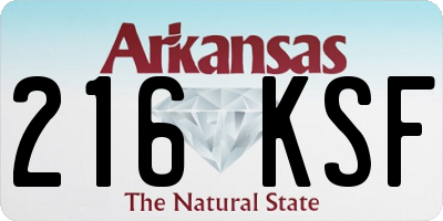 AR license plate 216KSF