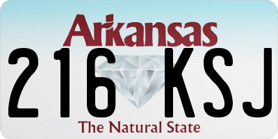 AR license plate 216KSJ