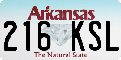 AR license plate 216KSL