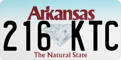 AR license plate 216KTC