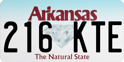 AR license plate 216KTE