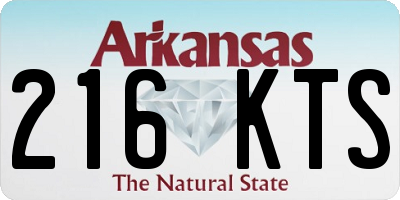 AR license plate 216KTS