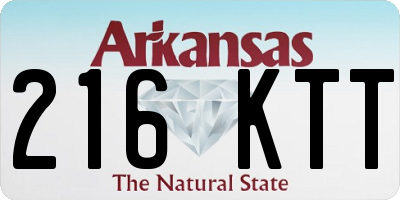 AR license plate 216KTT