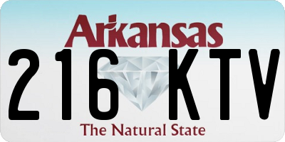 AR license plate 216KTV