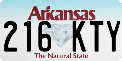 AR license plate 216KTY