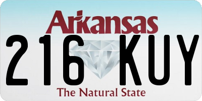 AR license plate 216KUY