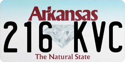 AR license plate 216KVC