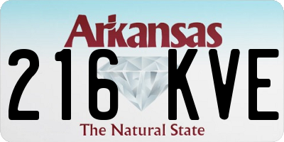 AR license plate 216KVE