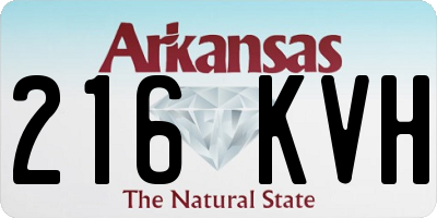 AR license plate 216KVH