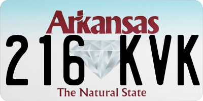 AR license plate 216KVK