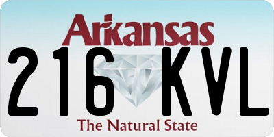 AR license plate 216KVL