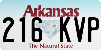 AR license plate 216KVP