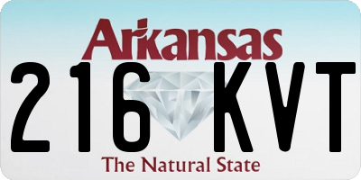AR license plate 216KVT